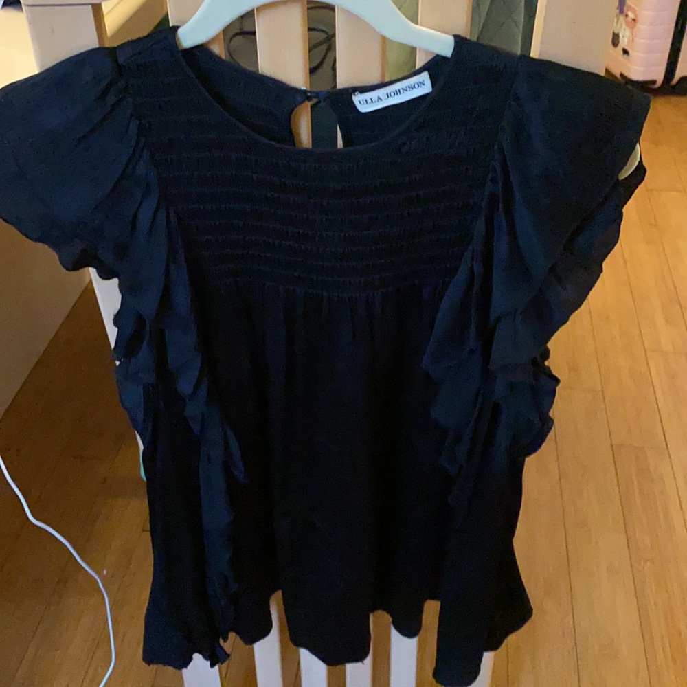 Ulla Johnson 100% Silk Ruffle Tank